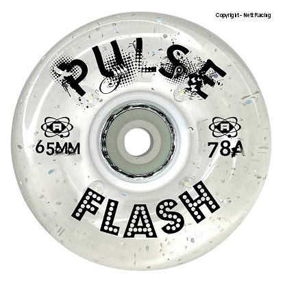Atom Pulse Flash Clear Glitter Wheels