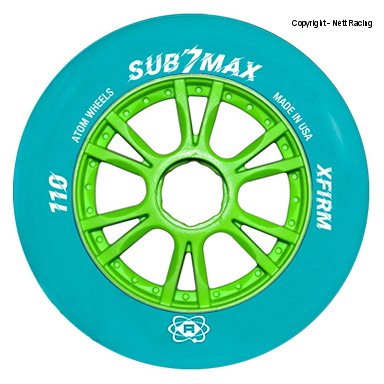 Atom Sub-7 Max XFirm Blue Indoor Wheels