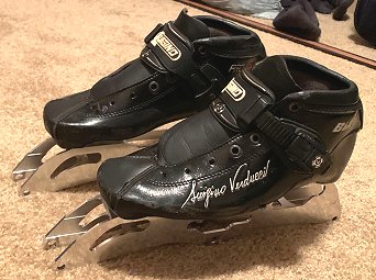 Luigino_Bolt_Size_4_Inline_Speed_Skate_Boot_$220