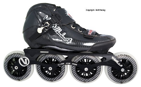Vanilla Carbon Black Inline Speed Skates