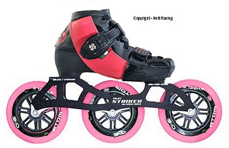 Luigino Kids Adjustable Pink Inline Speed Skates