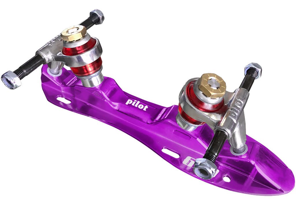 Atom Pilot Falcon NTS quad roller skate plate, purple