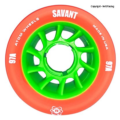 Atom Savant Orange 62x40 97a Wheels