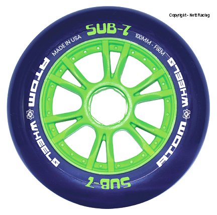Atom Sub-7 Firm Blue Indoor Wheels
