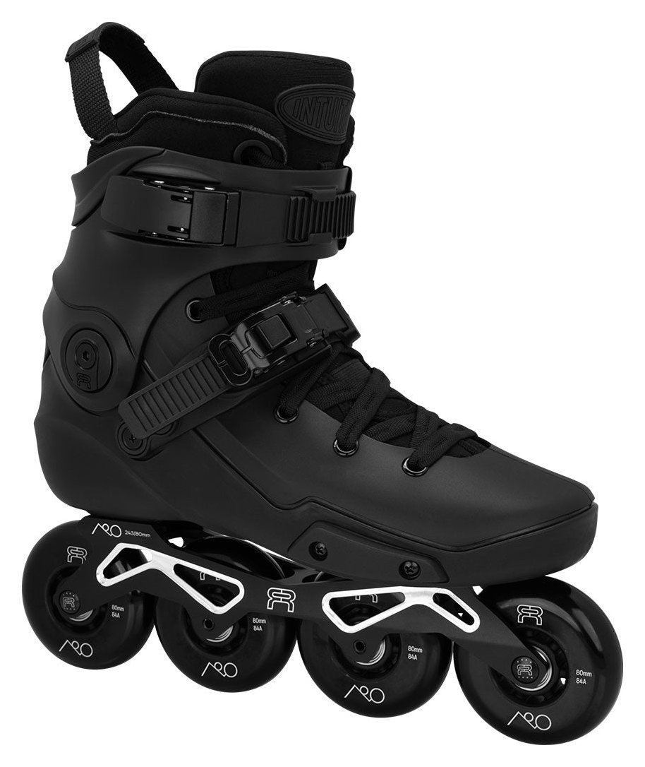 FR Skates Neo 1 Dual 80 Intuition freeride inline skate, black, side view