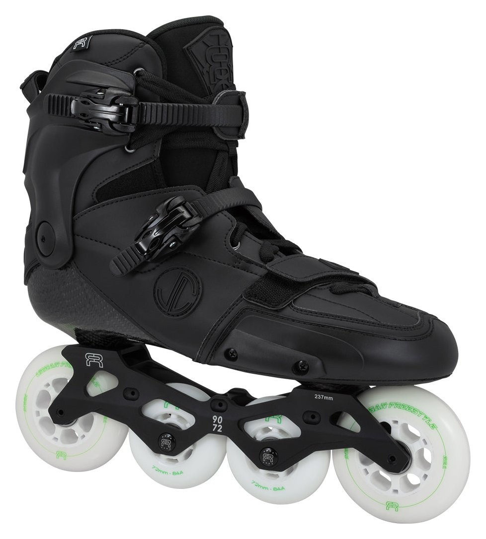 FR Skates SL 7 freestyle slalom inline skate, black, side view