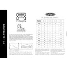 FR Skates SL Freeride size chart: measured foot in centimeters with EU, US, UK and Mondo sizes