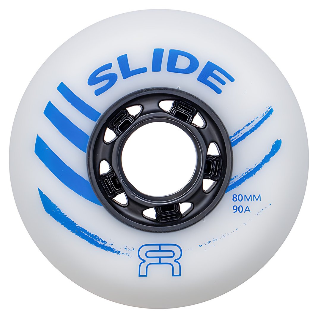 FR Skates Slide inline skate wheels, white, 90A