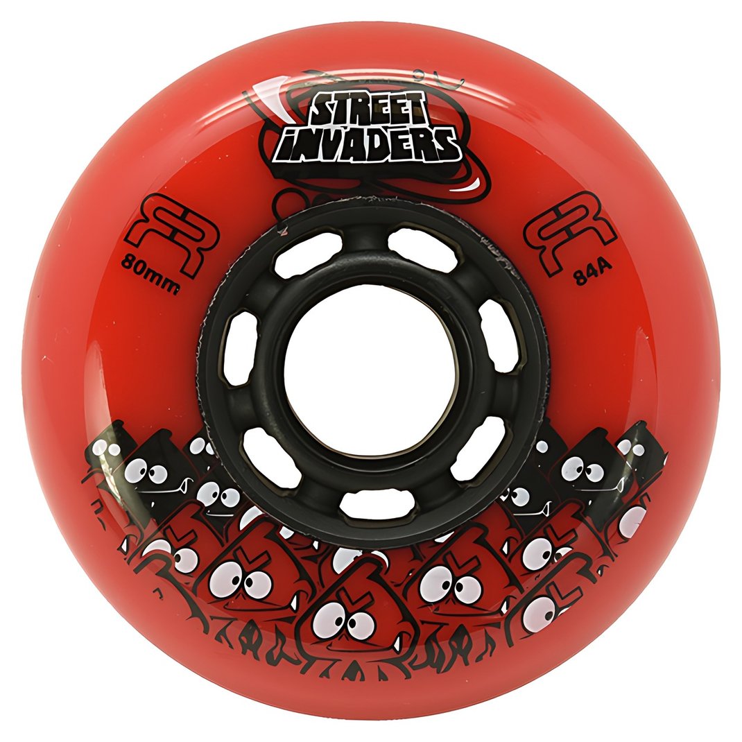 FR Skates Street Invaders bullet profile wheel, red, 84mm