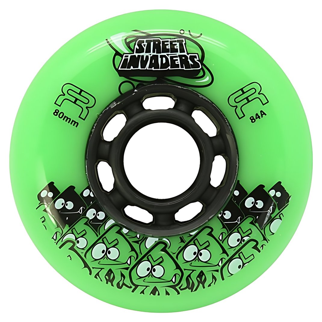 FR Skates Street Invaders 80mm inline skate wheel, green
