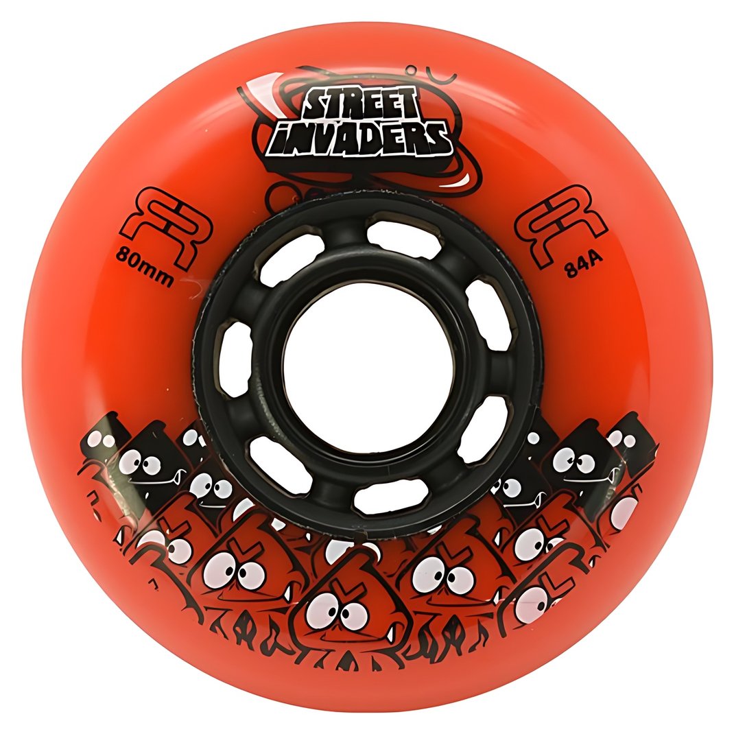 FR Skates Street Invaders 80mm inline skate wheel, orange