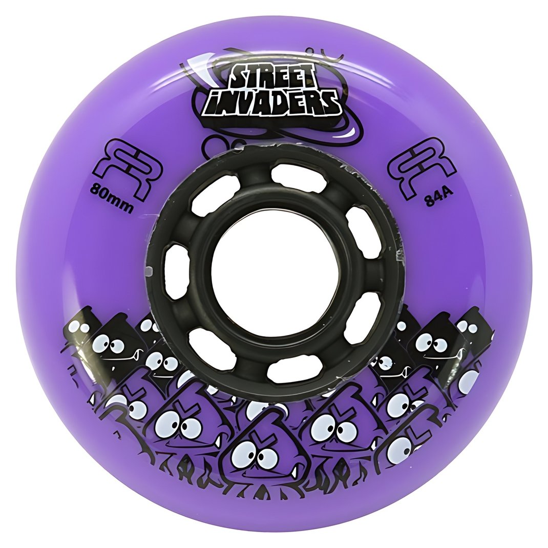 FR Skates Street Invaders 80mm inline skate wheel, purple