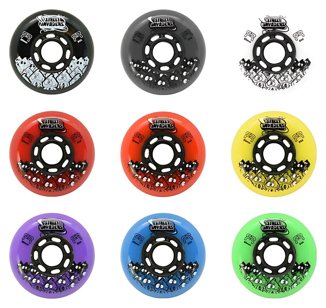 FR Skates Street Invaders inline skate wheels in 9 colors