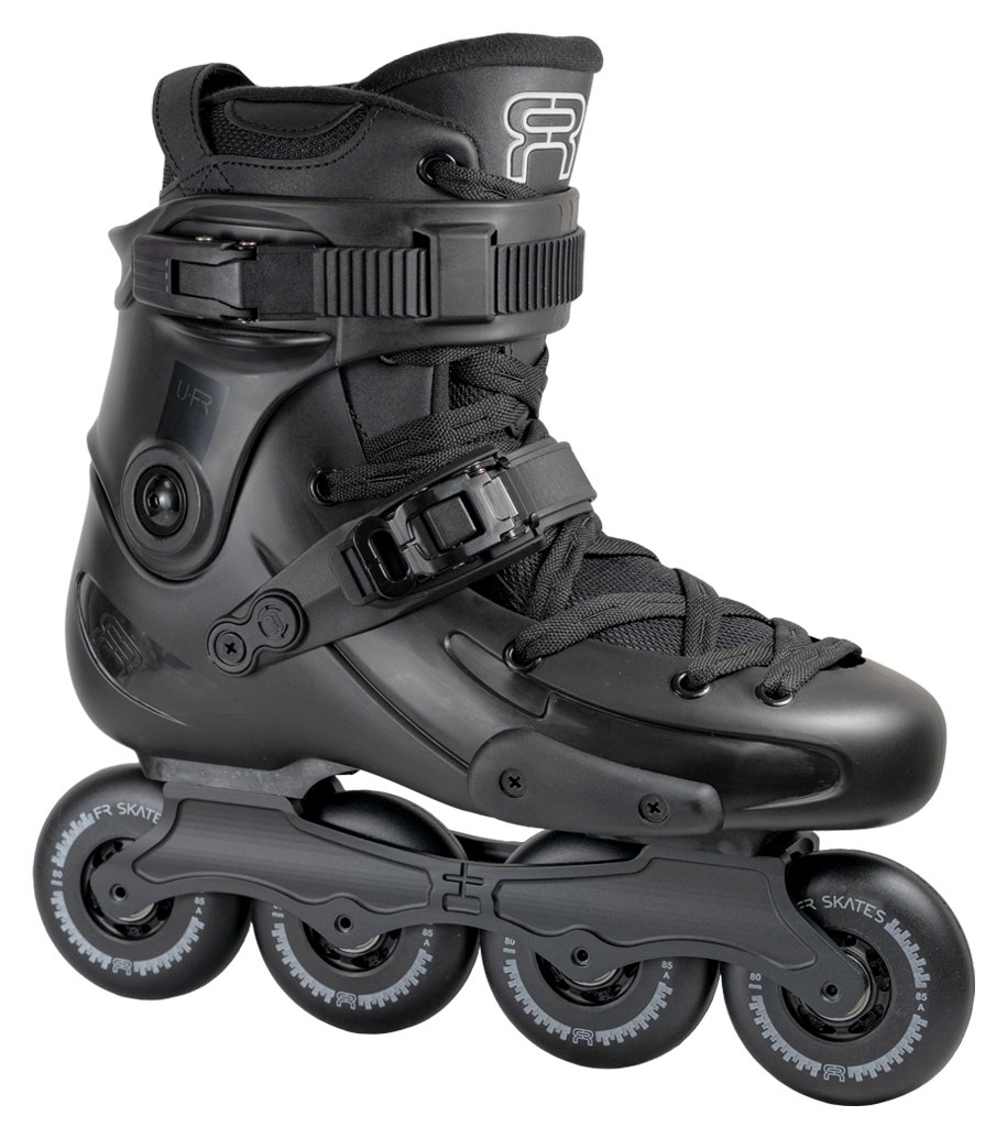 FR Skates UFR 80 freeride inline skate, black, side view