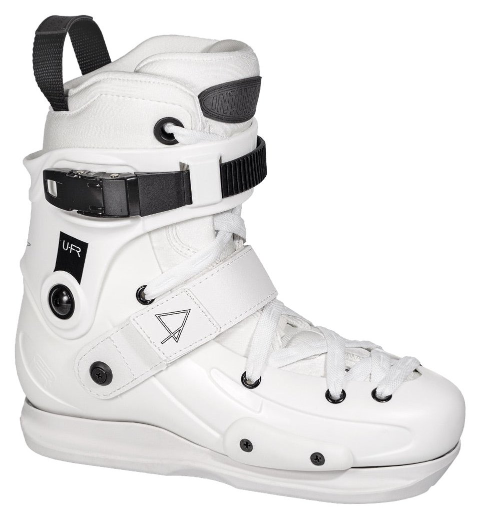 FR Skates UFR Street AP Intuition aggressive skate boot, white, side view