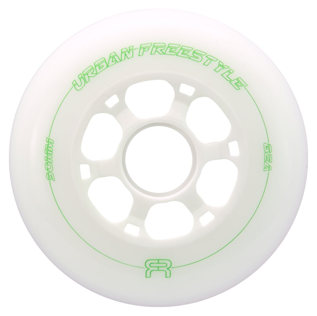 FR Skates Urban Freestyle 90mm wheel, white and purple, 80A
