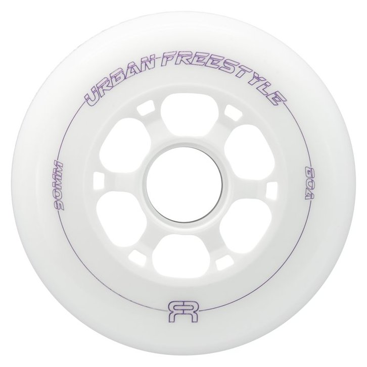 FR Skates Urban Freestyle 90mm wheel, white and purple, 80A