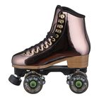 Jackson Evo roller skate, gunmetal boot, outside view