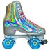 Jackson Evo Roller Skate, Hologram with Blue Wheels