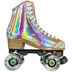 Jackson Evo Roller Skate, Honey Gold with Clear Glitter Wheels