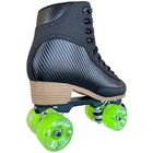 Jackson Vibe roller skate, black boot, side view