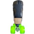 Jackson Vibe roller skate, black boot, back view