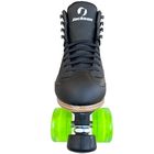 Jackson Vibe roller skate, black boot, front view