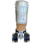 Jackson Vibe roller skate, silver boot, back view