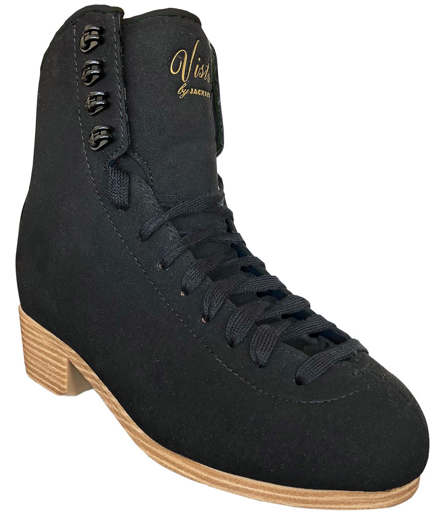 Jackson Vista women's roller skate boot, black suede microfiber