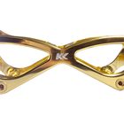 KL Top gold inline speed skate frame, close up