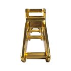 KL Top gold inline speed skate frame, front view