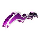 KL Wave purple inline speed skate frame, angle view