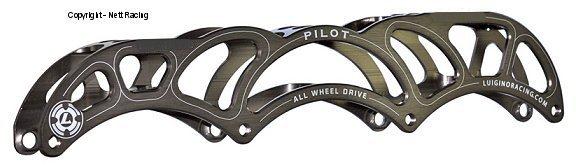 Luigino P-51 Gunmetal 4x100 12.4" Speed Skate Frame