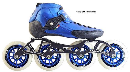 Luigino Strut Blue Inline Speed Skates
