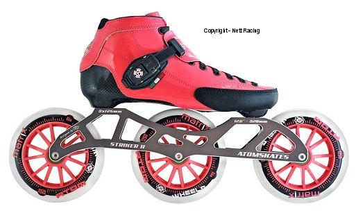 Luigino Strut Pink 3x125 Inline Speed Skates