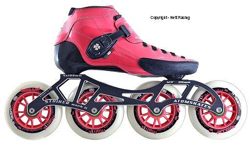 Luigino Strut Pink Inline Speed Skates