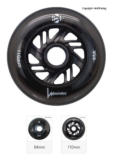 Luminous Black Led Inline Wheels