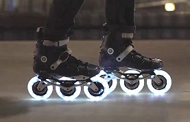 Luminous Black Pearl Led Inline Wheels Video 1