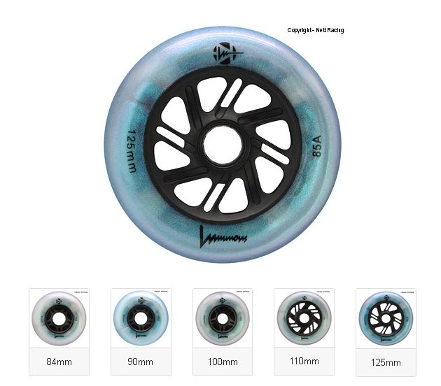 Luminous Black Pearl Led Inline Wheels