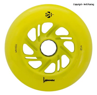 Luminous Canary Led Inline Wheels