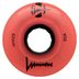 Luminous Coral Glow LED Quad Wheels 62mm