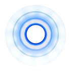 Luminous Duo wheel, white blue, lit