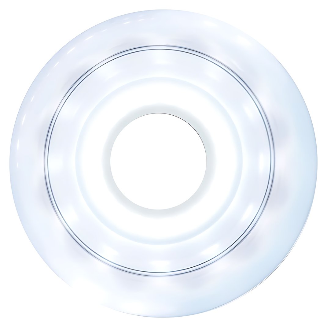 Luminous Duo LED inline skate wheel, white pearl, lit