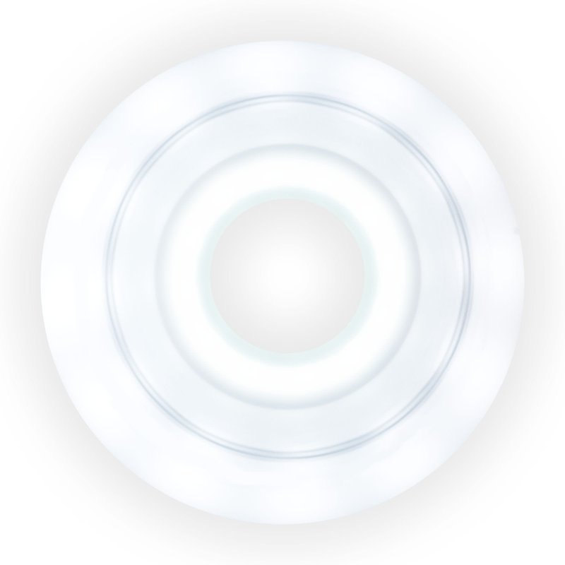 Luminous Duo LED inline skate wheel, white white, lit