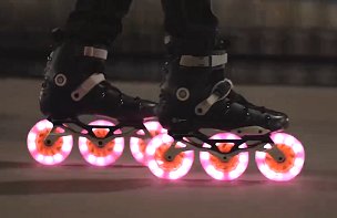 Luminous Flamingo Led Inline Wheels Video 1