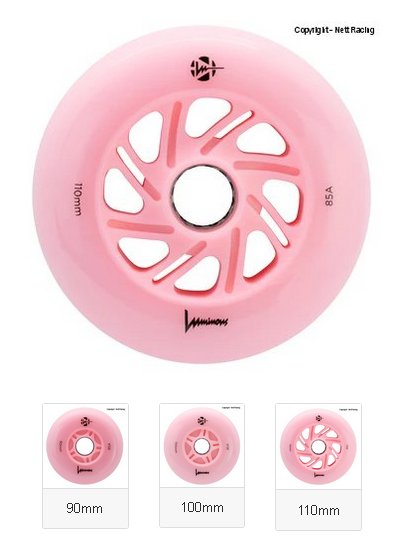 Luminous Flamingo Led Inline Wheels