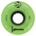 Luminous Green Glow LED Quad Wheels 62mm
