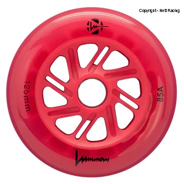 Luminous Red Red Led Inline Wheels