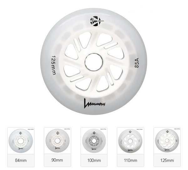 Luminous White Led Inline Wheels