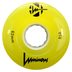 Luminous Yellow LED Quad Wheels 62mm